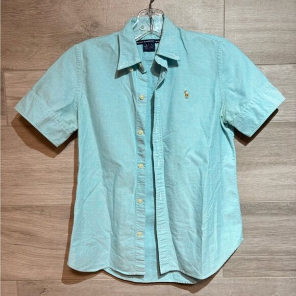 Polo by Ralph Lauren Women's Button Down Oxford Shirt size small - short sleeve - Picture 8 of 8